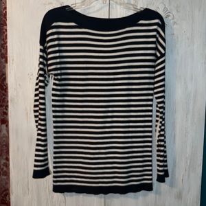 GAP navy cream nautical strip knit sweater small